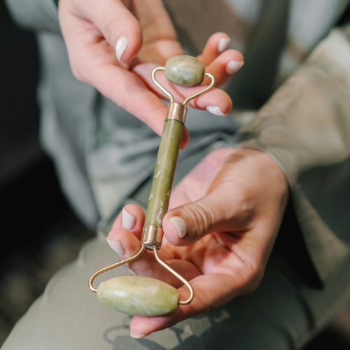 Jade Stone Sculpt and Soothe Roller